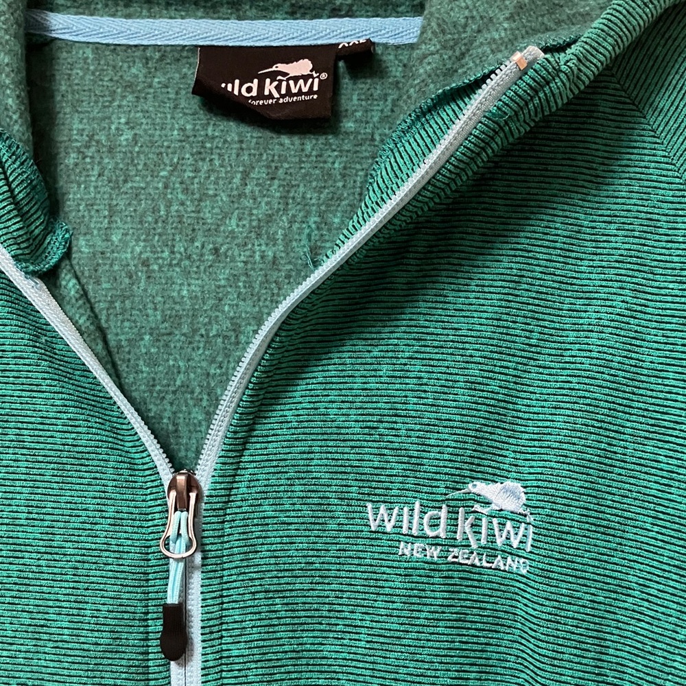 Kiwi Teal Zip-Up Utility Jacket - Picture 2 of 6